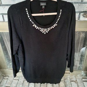 Jeweled Black Sweater